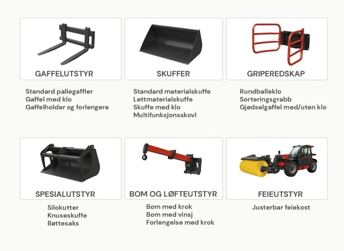 Ekstra utstyr Faresin teleskoptrucker